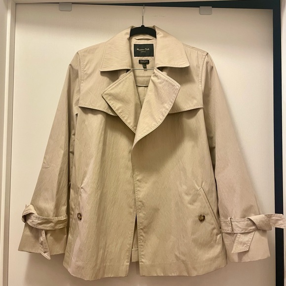 Massimo Dutti NWOT Beige Trench Coat - Picture 2 of 7